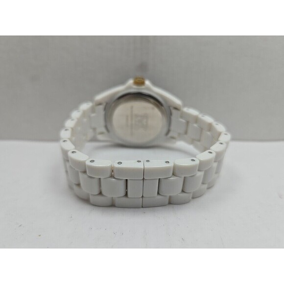 Met Museum Of Art Bleu Celeste Floral White Link Bracelet Watch New Battery main image 6